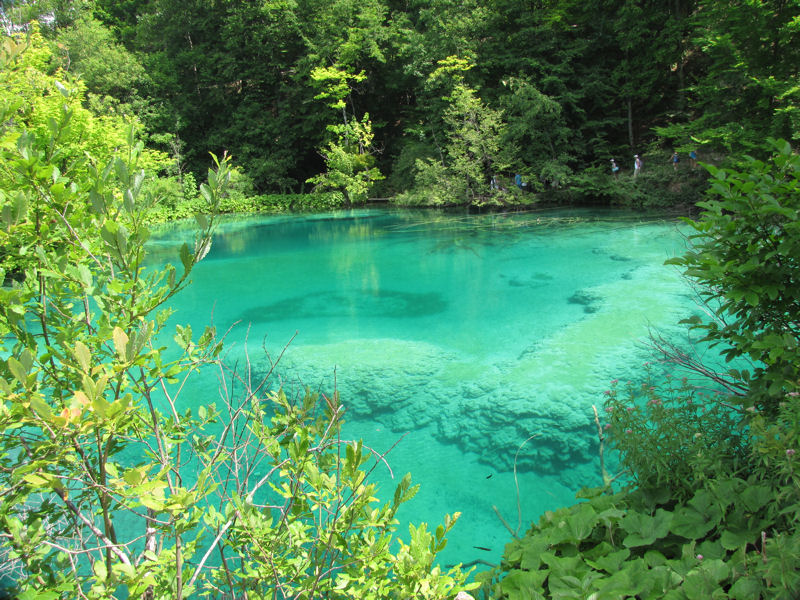 Chorvatsko Plitvická jezera - barvy
