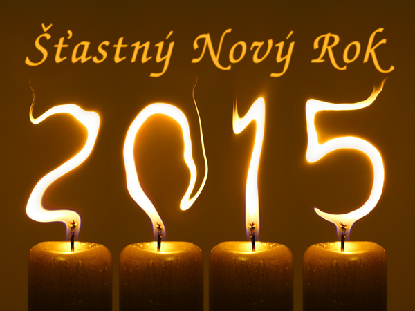 PF 2015 novoročenka s textem Šťastný Nový Rok zdarma ke stažení