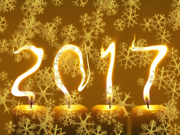 pf 2017 Šťastný Nový Rok - vločky
