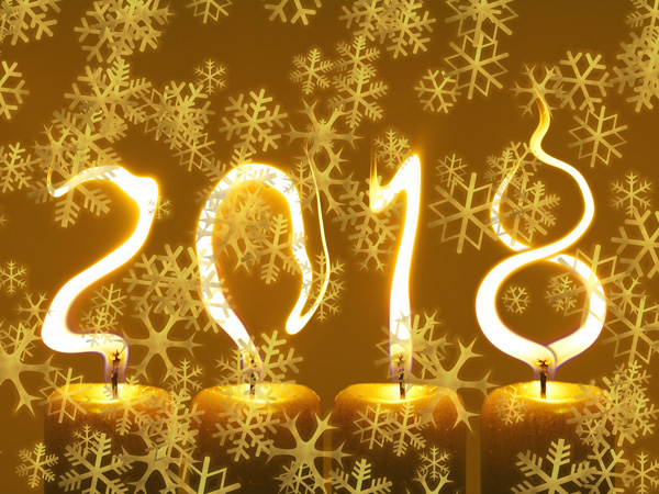 pf 2018 Šťastný Nový Rok - vločky