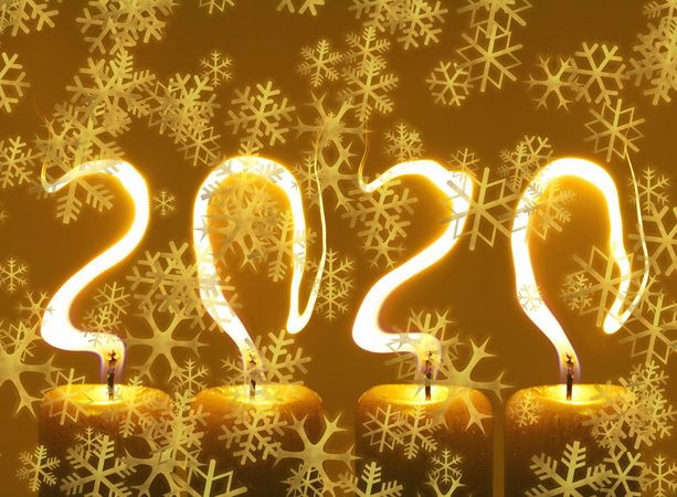 pf 2020 Šťastný Nový Rok - vločky